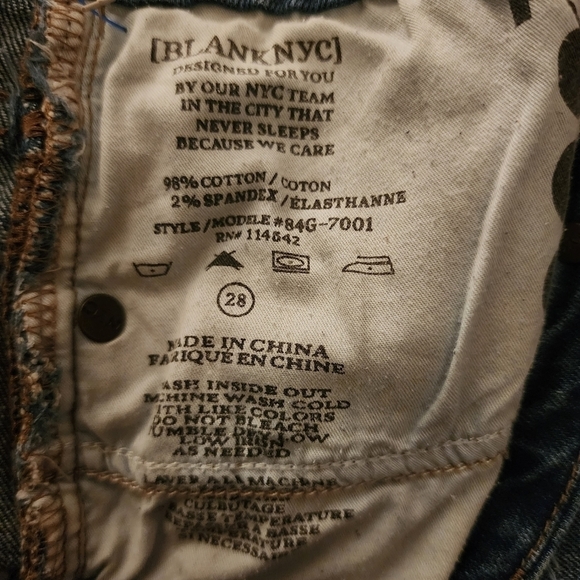 Blank NYC Skinny Classique Denim Blue Jean Women's 28 Waist Basic Casual Classic - Picture 8 of 8